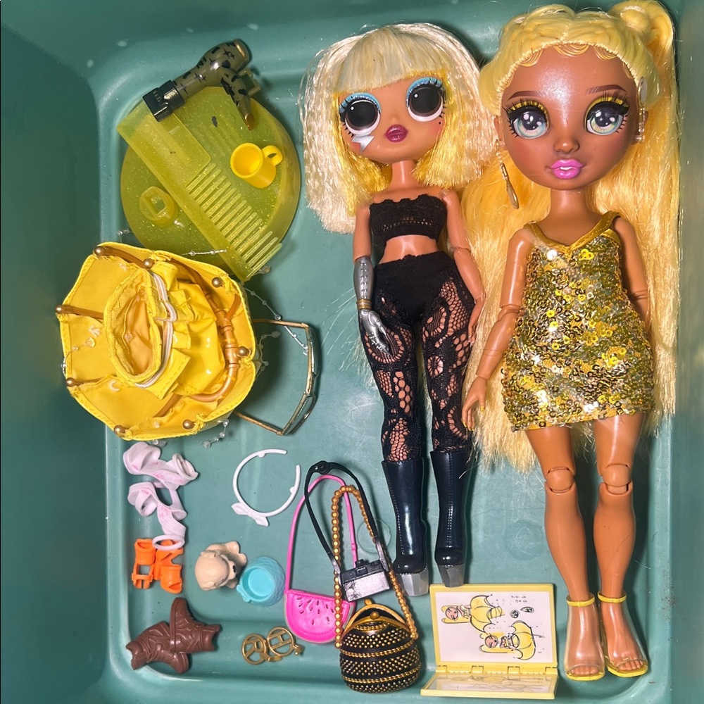 Rainbow high dolls + accessories